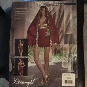 Dreamgirl Exotic Red and Gold Ensemble
